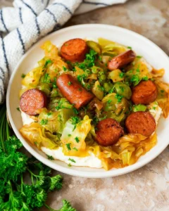Cabbage-and-Sausage-Skillet-Recipe