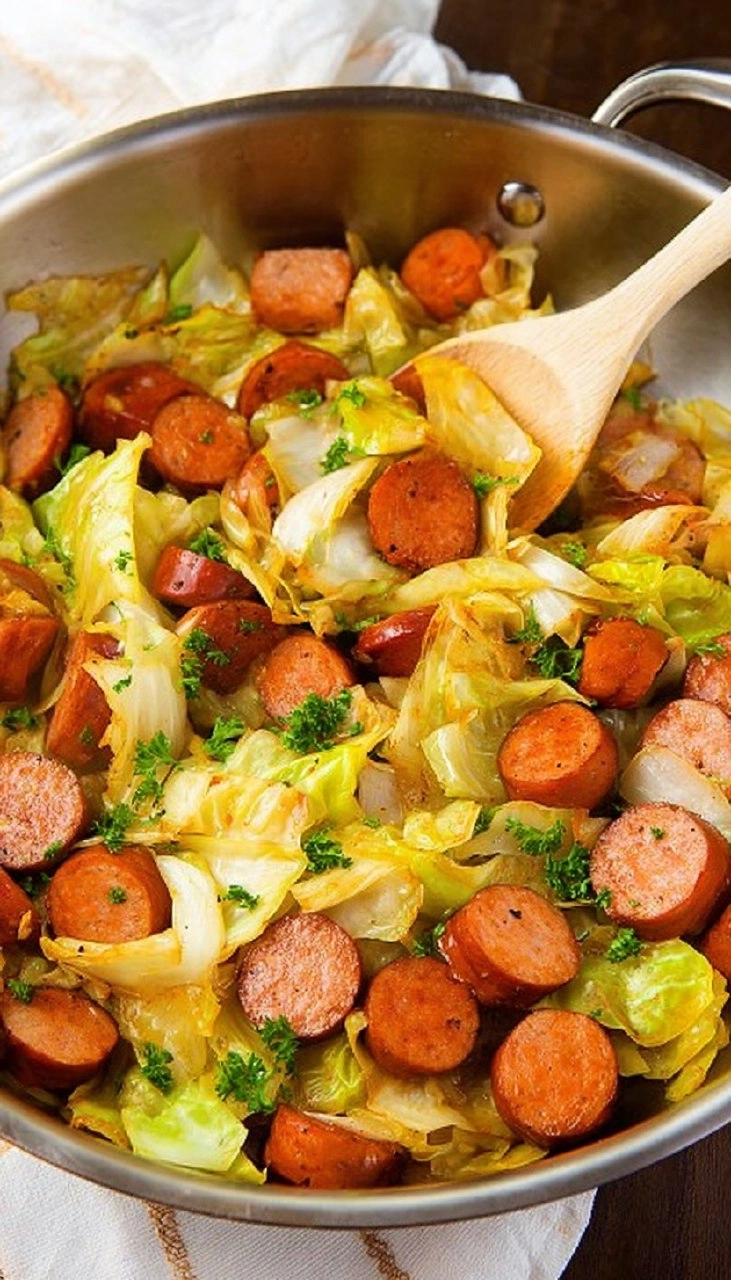 Cabbage and Sausage Skillet