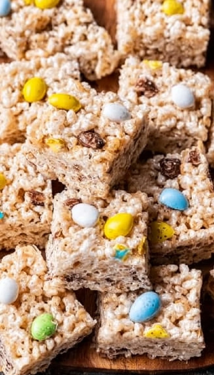 Cadbury Egg Rice Krispie Treats