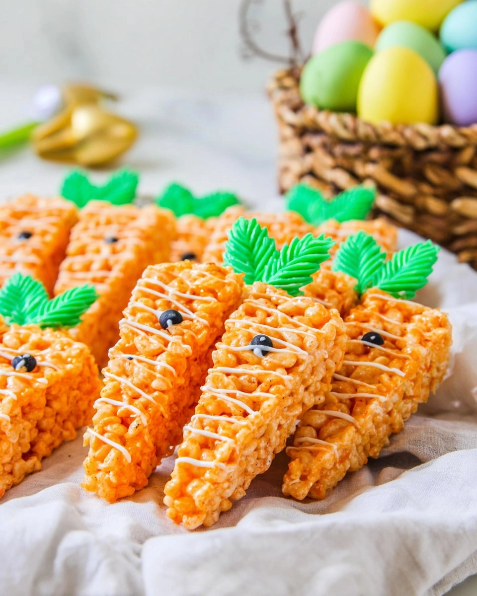 Carrot Easter Rice Krispie Treat Ideas