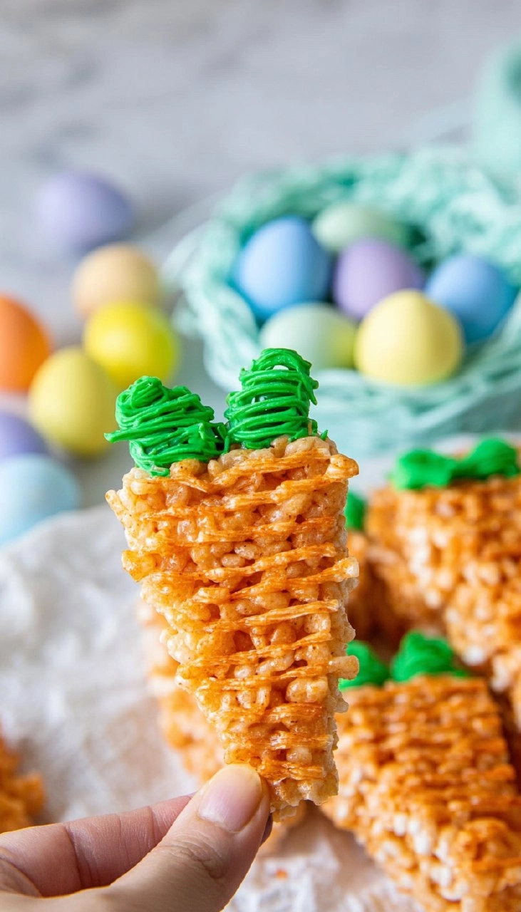 Carrot Easter Rice Krispie Treat Ideas