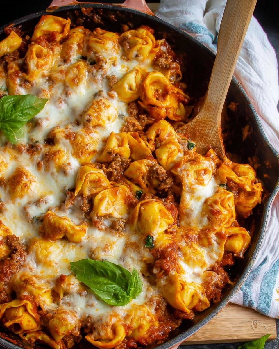 Cheesy Baked Tortellini Casserole