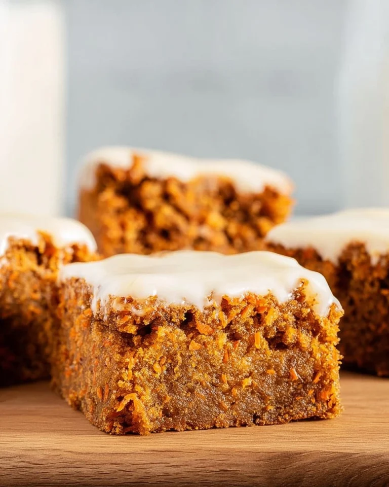 Classic 9x13 Carrot Cake Bars Recipe