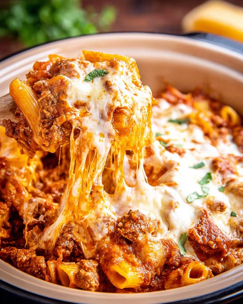 Crock Pot Pizza Casserole