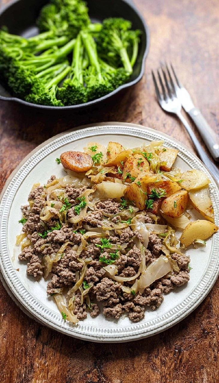 Ground Beef and Cabbage Skillet