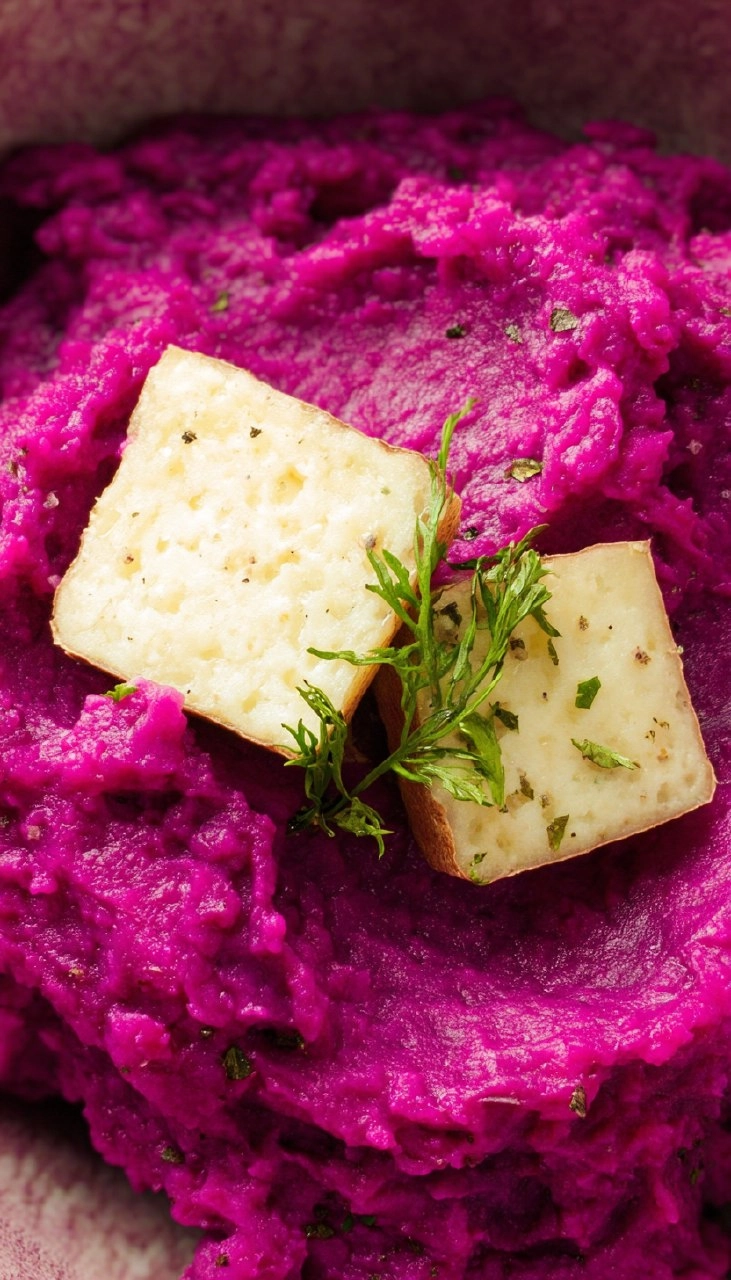 Mashed Purple Sweet Potato