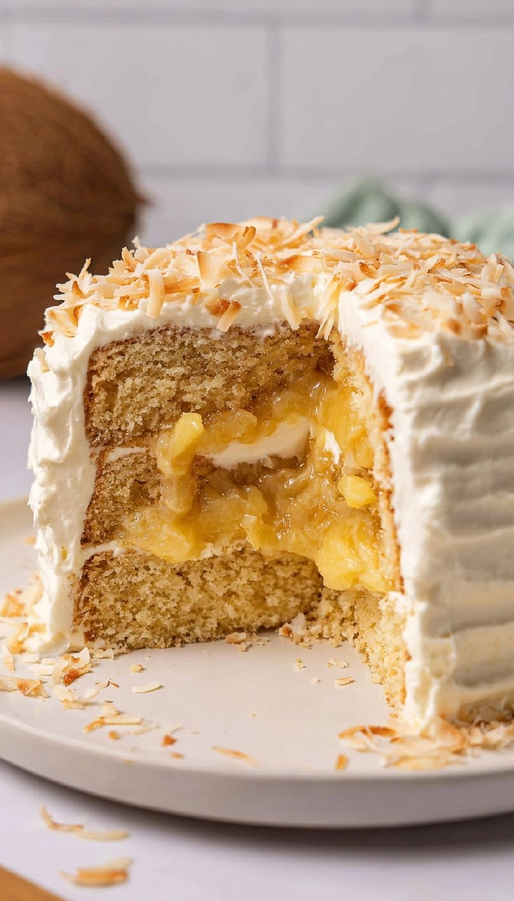 Pineapple Coconut Cake