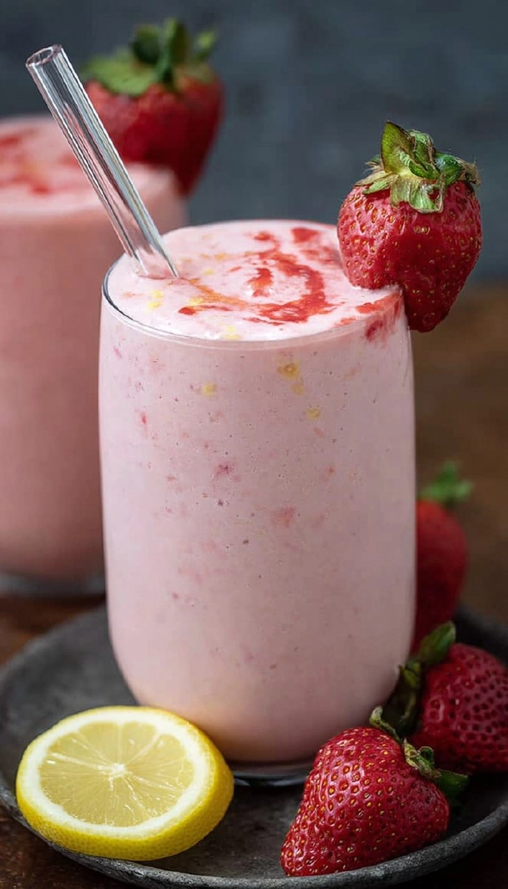 Strawberry Lemonade Milkshake
