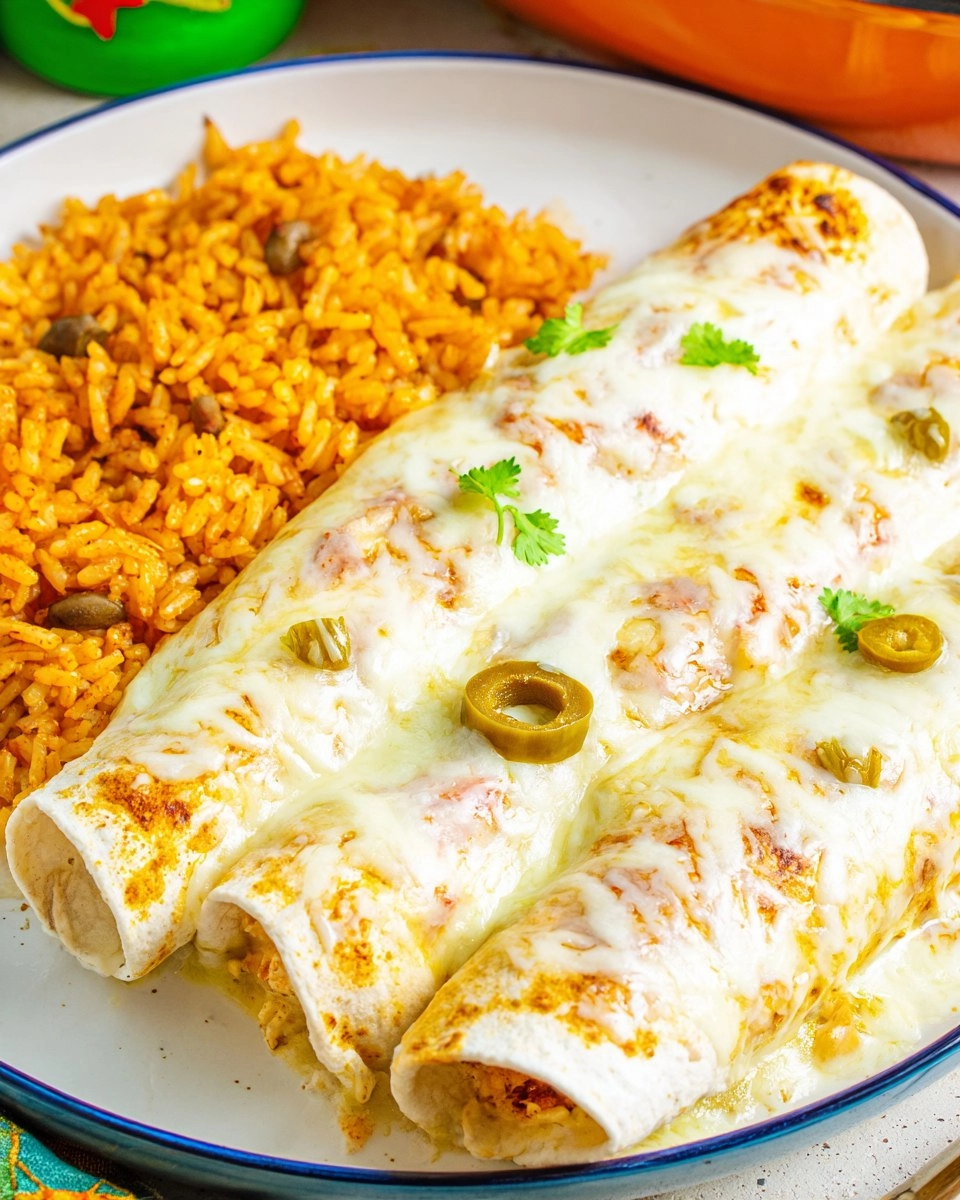 White Chicken Enchiladas