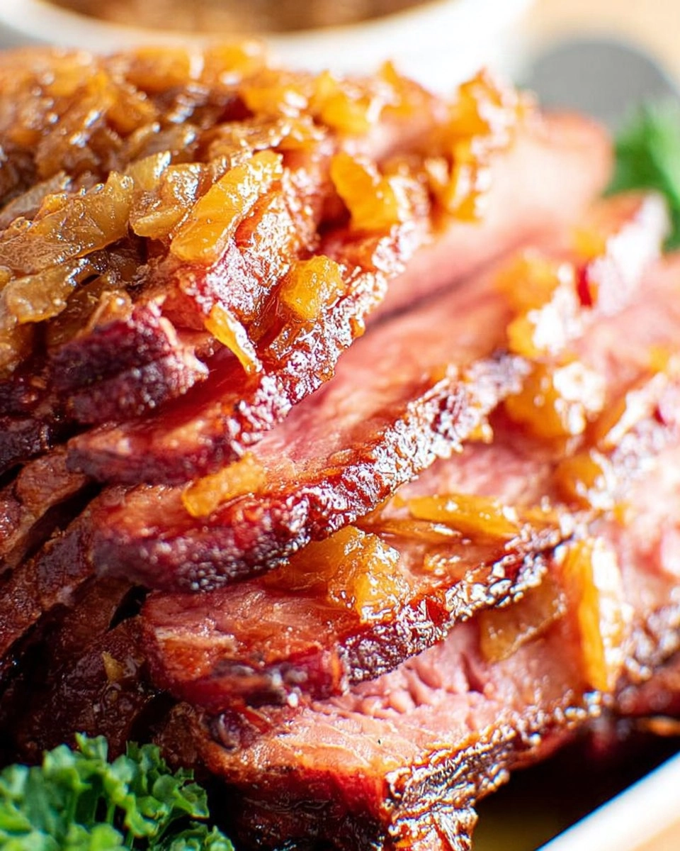 Brown Sugar Pineapple Glazed Ham