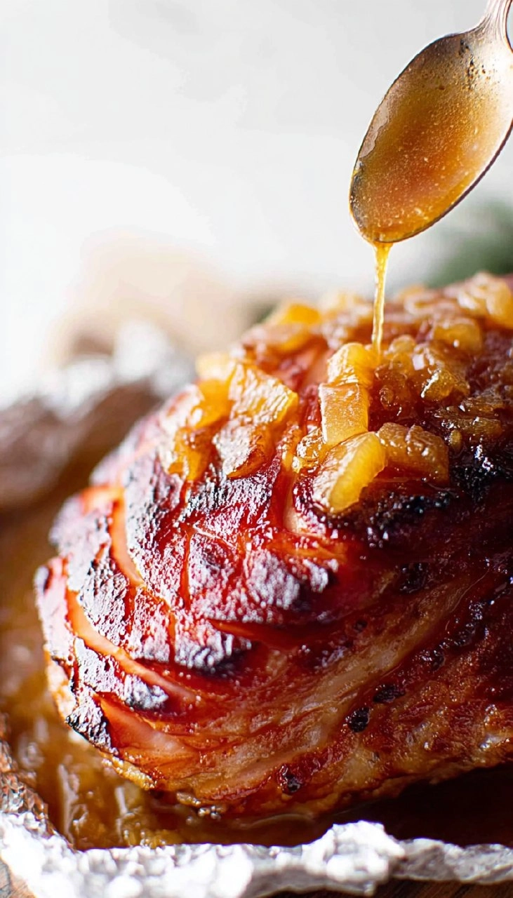 Brown Sugar Pineapple Glazed Ham