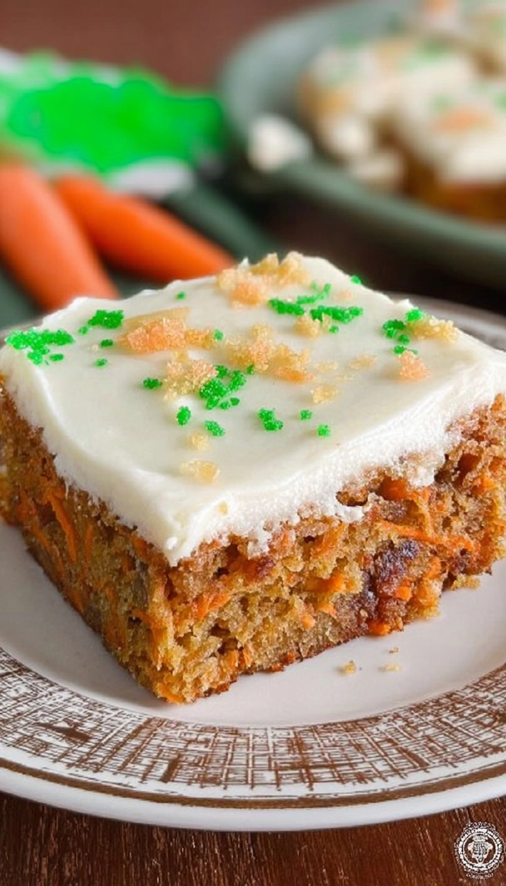 Carrot Cake Bars with Cream Cheese Frosting