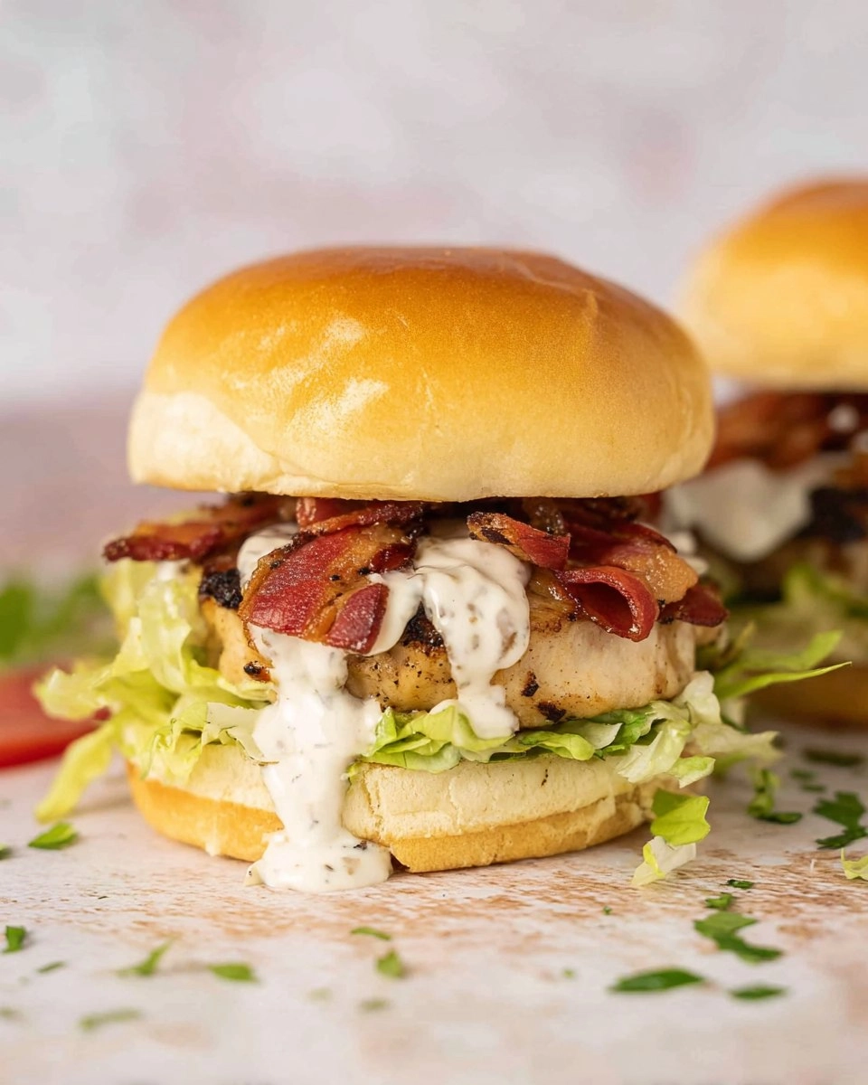 Chicken Bacon Ranch Smashburgers