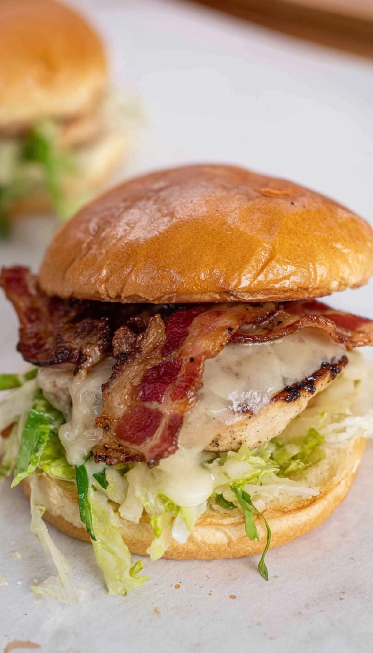 Chicken Bacon Ranch Smashburgers