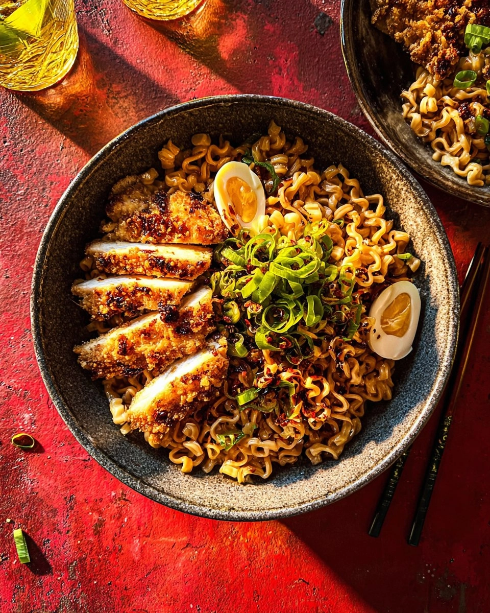 Chicken Katsu Noodle Bowls