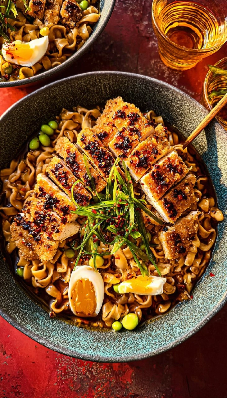 Chicken Katsu Noodle Bowls