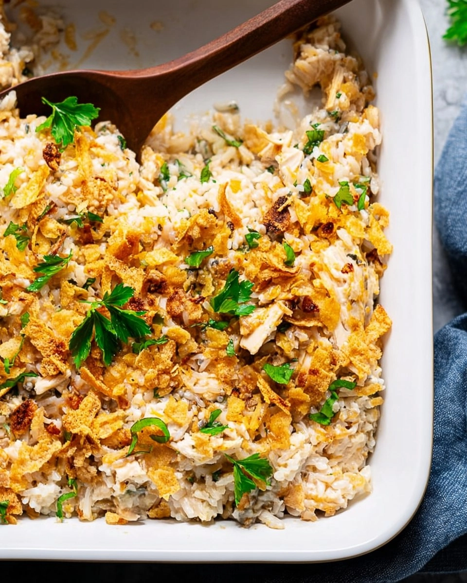 Chicken and Rice Casserole with Cream of Mushroom Soup