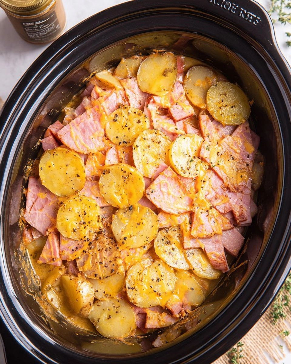Crock Pot Ham and Potatoes