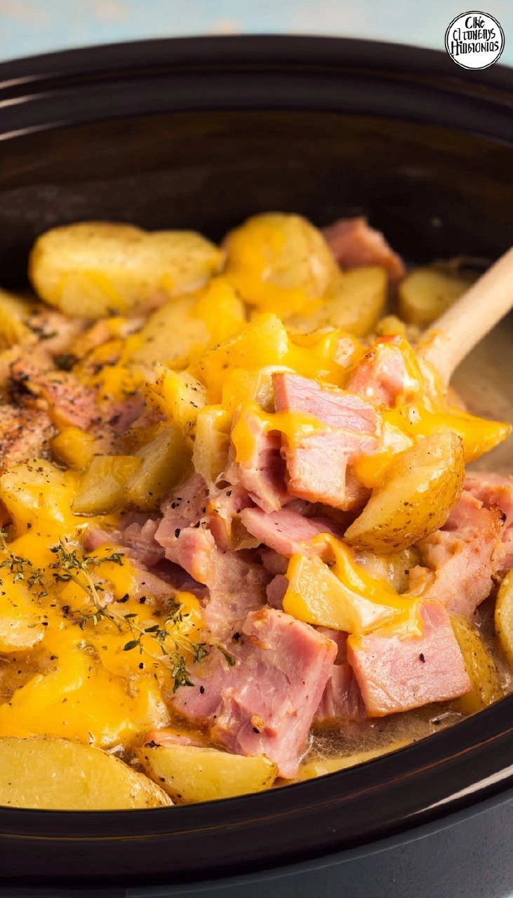 Crock Pot Ham and Potatoes