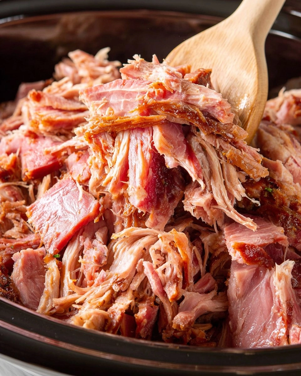 Crock Pot Pulled Ham