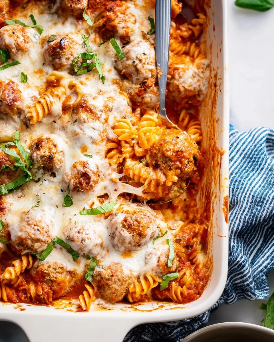 Dump and Bake Meatball Casserole