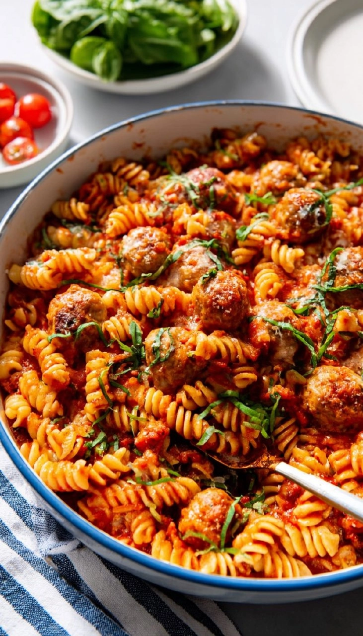 Dump and Bake Meatball Casserole