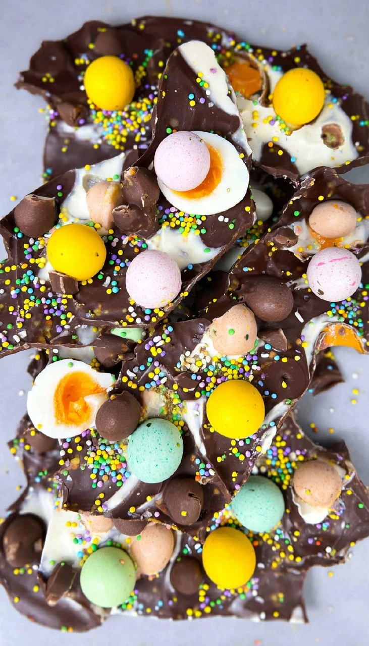Easter Malted Milk Ball Bark