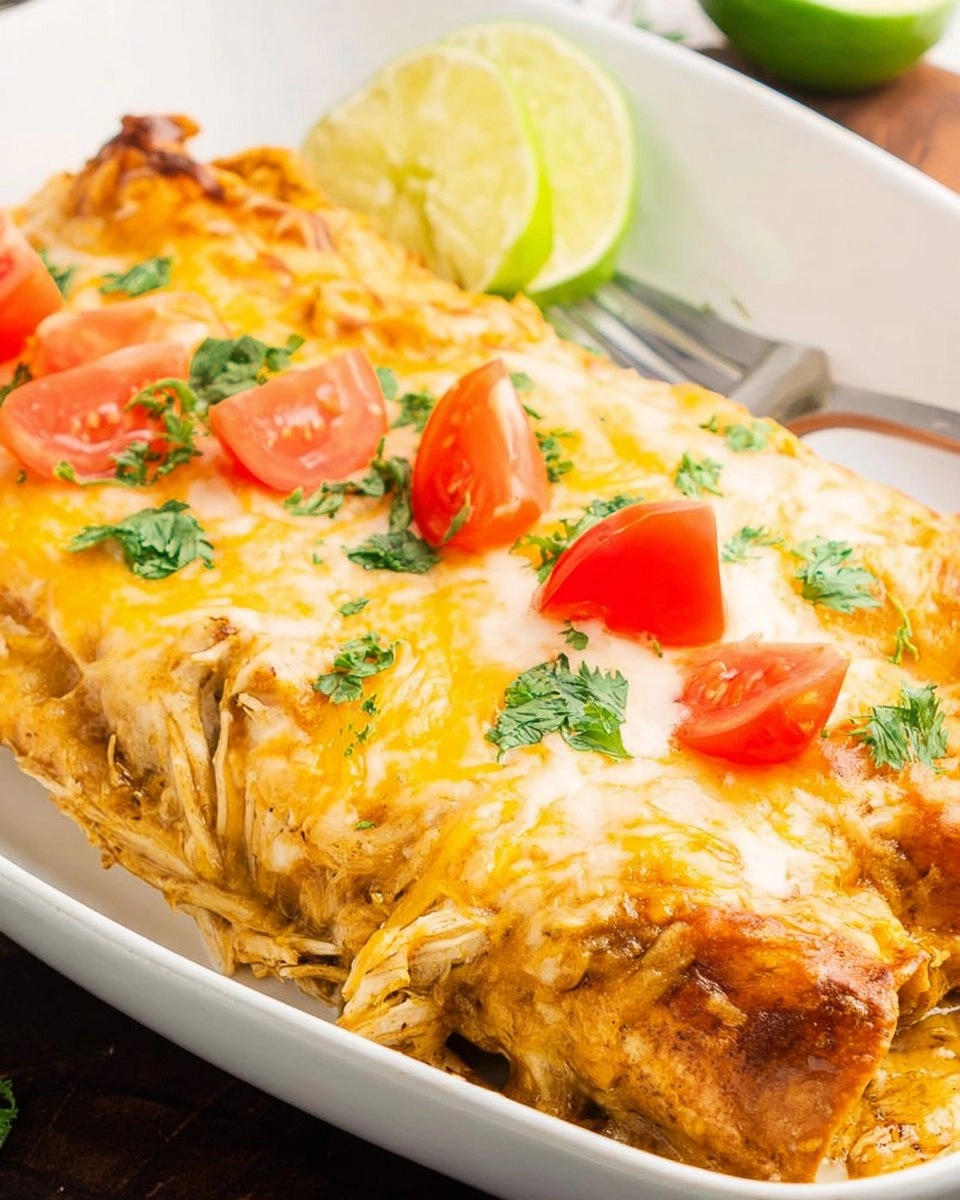 Green Chile Chicken Enchiladas