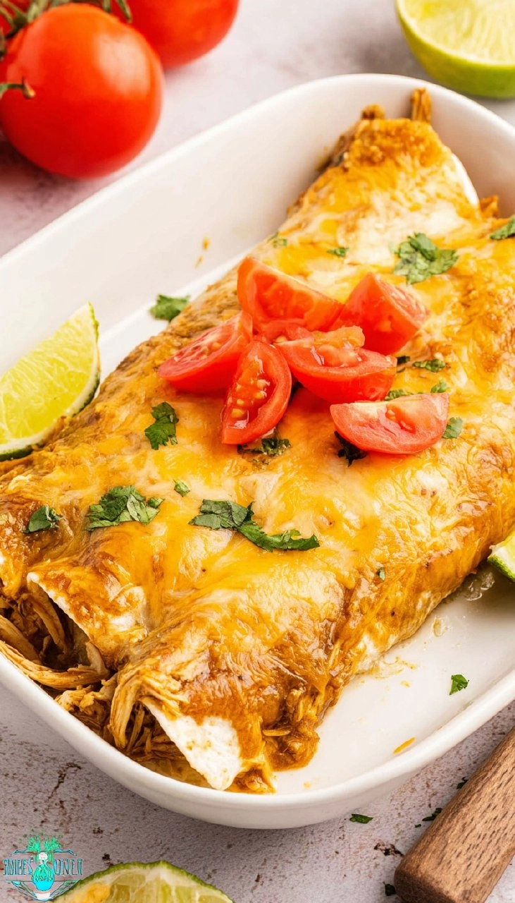 Green Chile Chicken Enchiladas