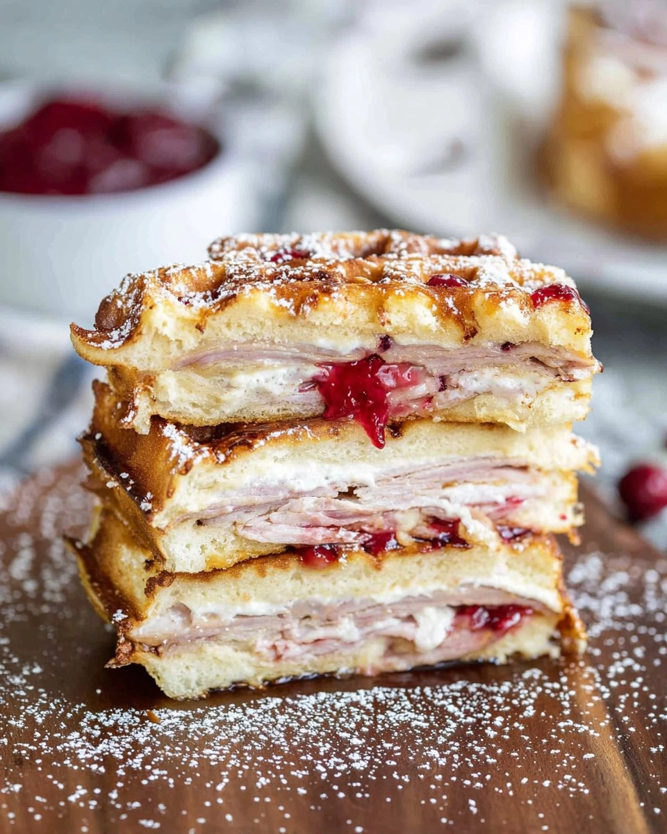 Monte Cristo Waffle Sandwiches