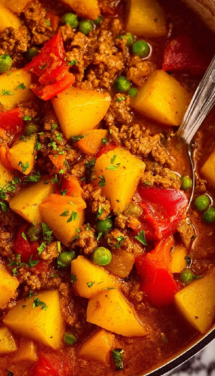 One Pot Ground Beef and Potatoes