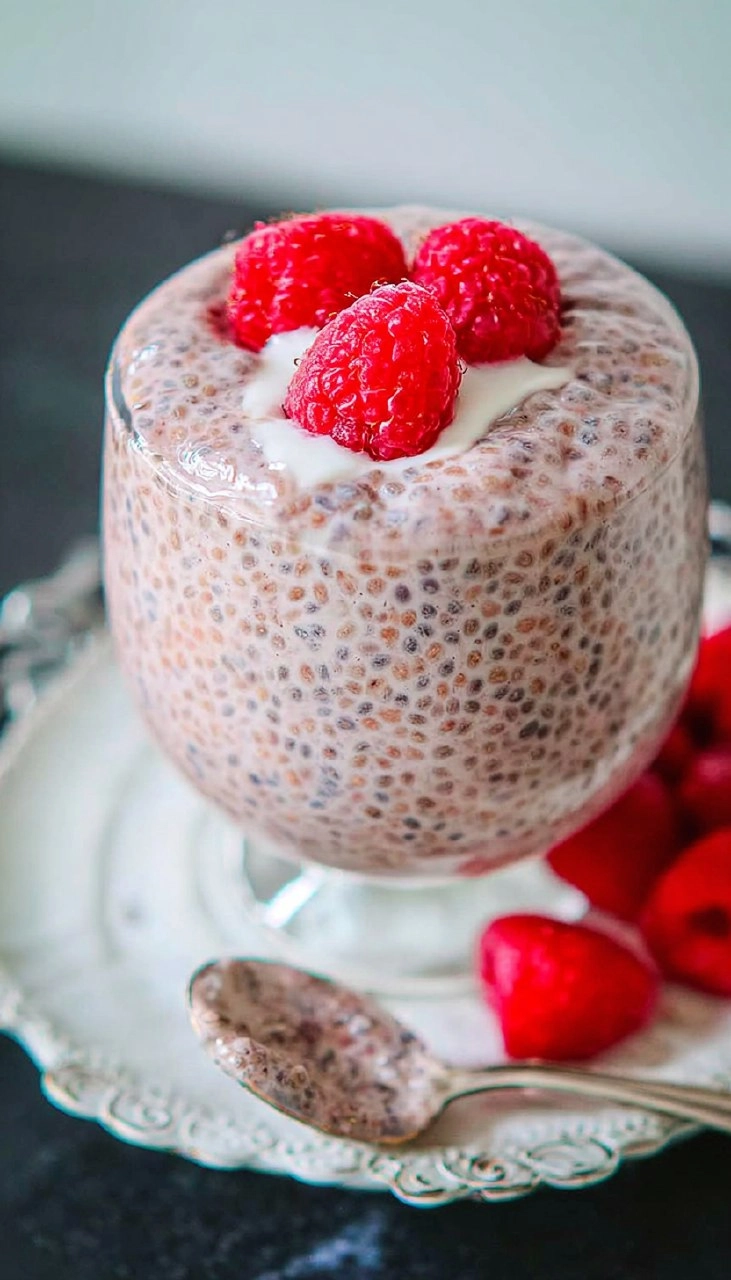 Raspberry Chia Pudding