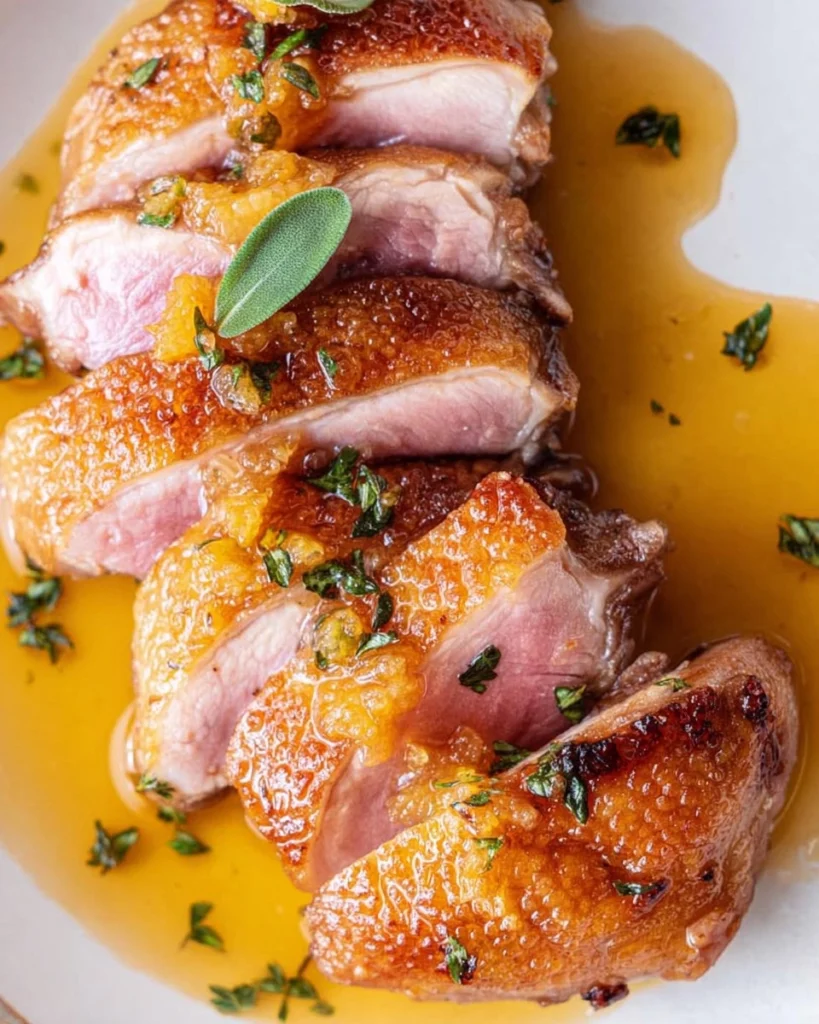 Seared-Duck-Breast-and-Orange-Sauce-Recipe