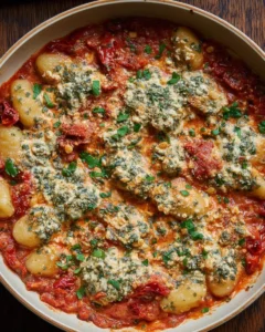 Skillet-Gnocchi-with-Sun-Dried-Tomato-Garlic-Ricotta-Recipe