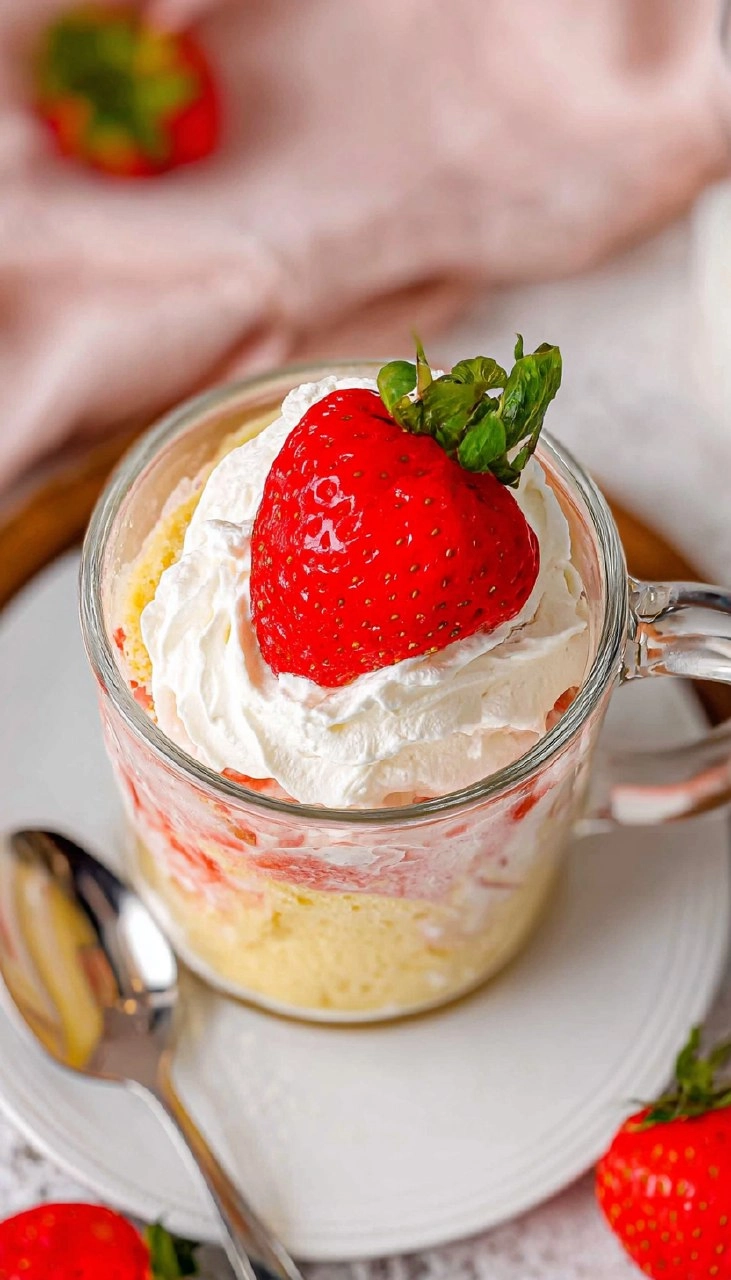 Strawberry Mug Cake