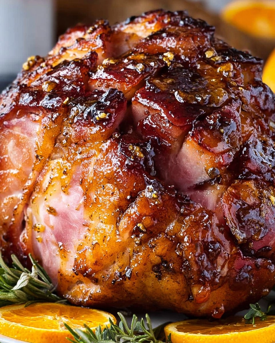 Bourbon Orange Glazed Ham