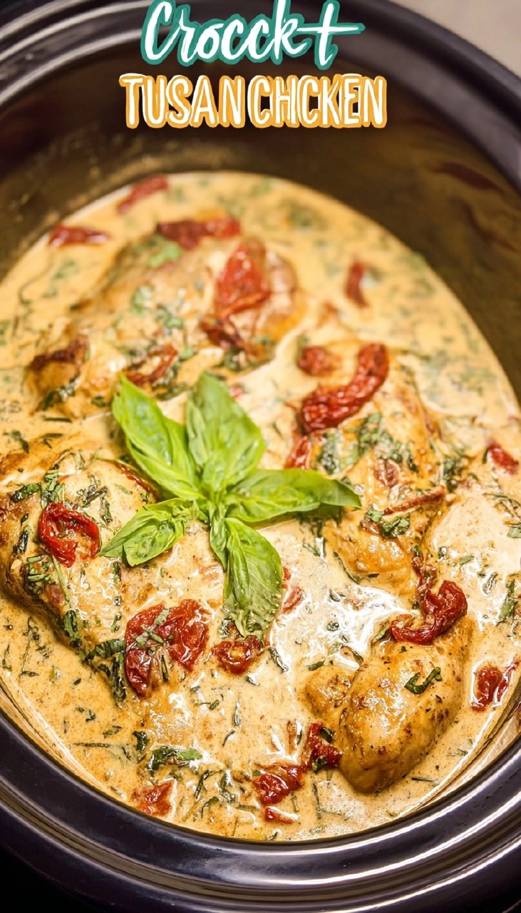 Crock Pot Tuscan Chicken
