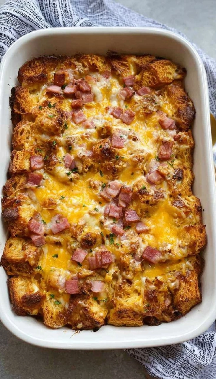Croissant Breakfast Casserole
