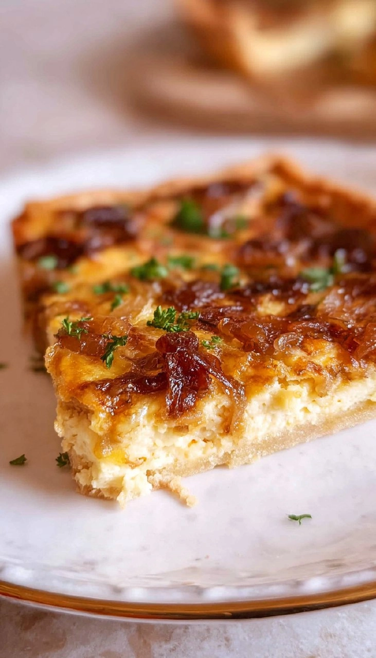 French Onion Puff Pastry Quiche