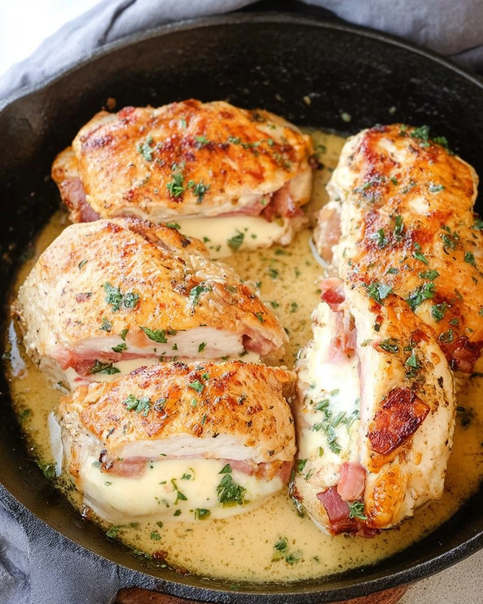 Ham and Cheese Stuffed Chicken Breast