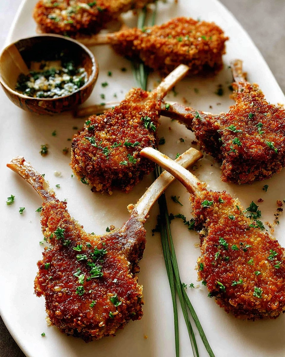Panko-Crusted Lamb Chops
