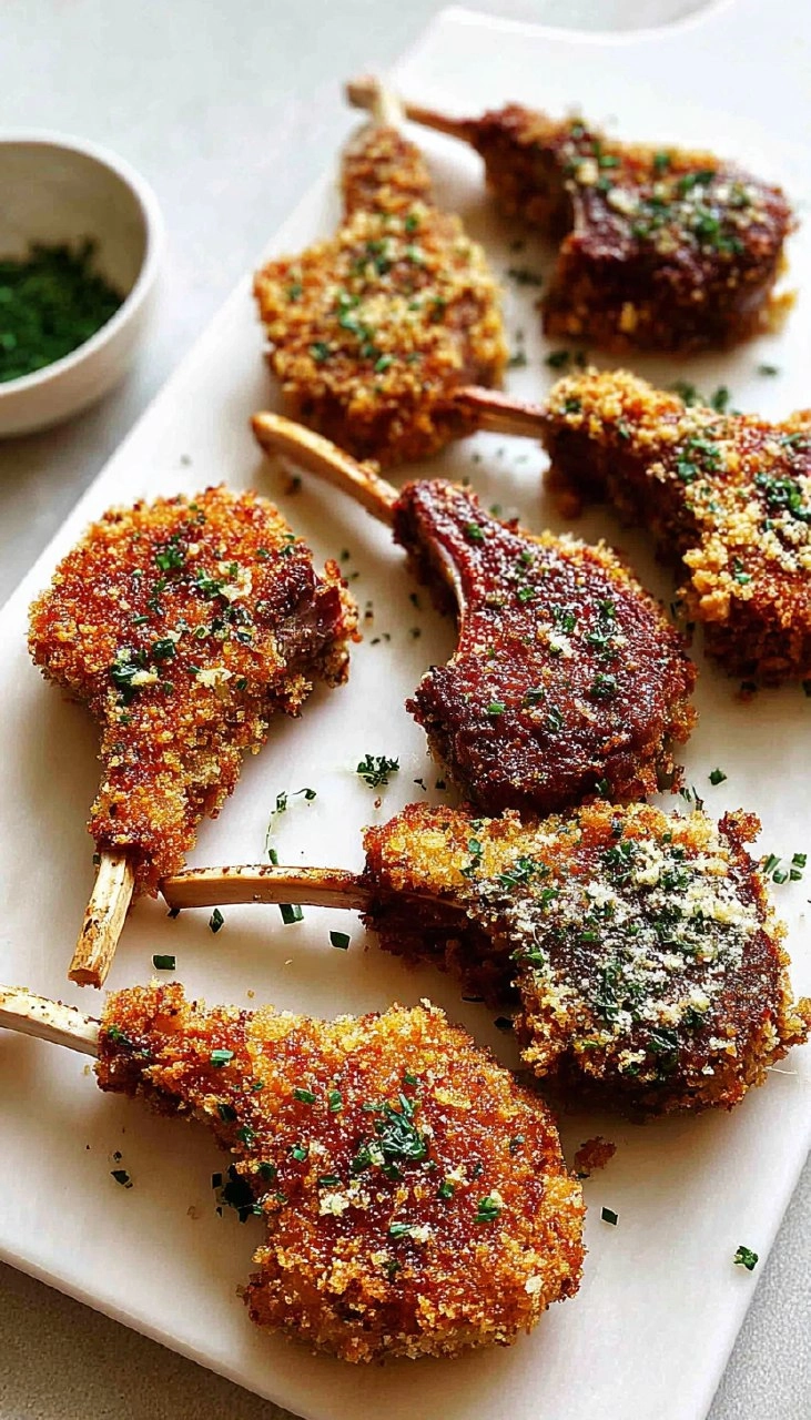 Panko-Crusted Lamb Chops