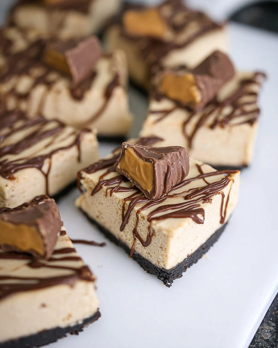 Peanut Butter Cup Protein Cheesecake