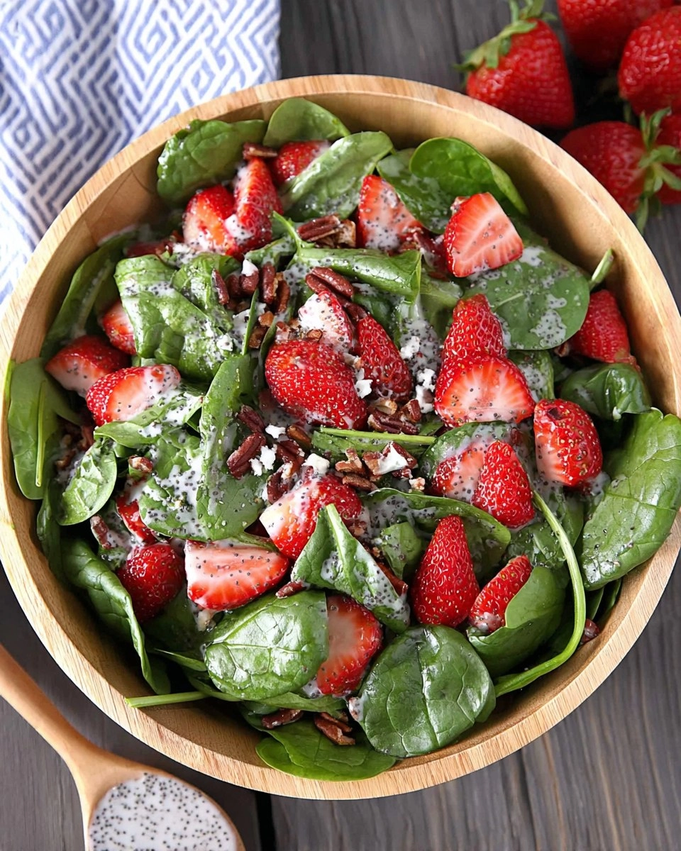 Strawberry Spinach Salad with Poppy Seed Dressing
