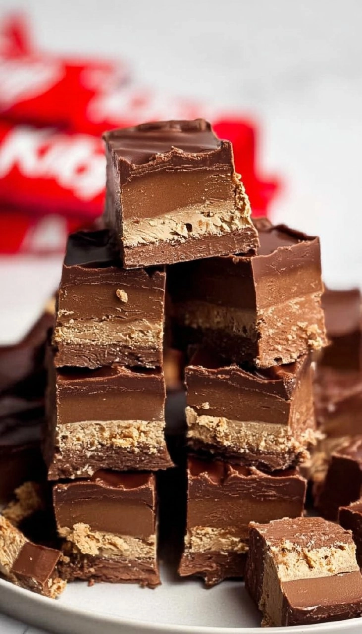 4-ingredient Kit Kat Fudge