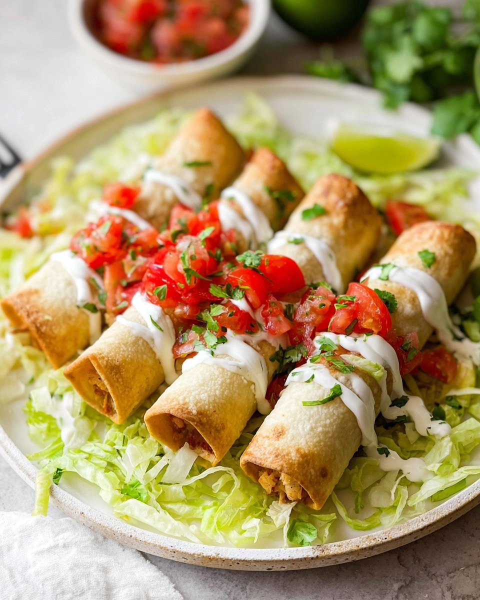 Air Fryer Chicken Flautas