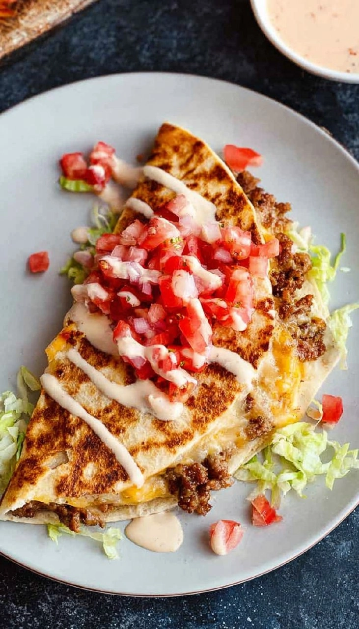 Bacon Cheeseburger Quesadillas