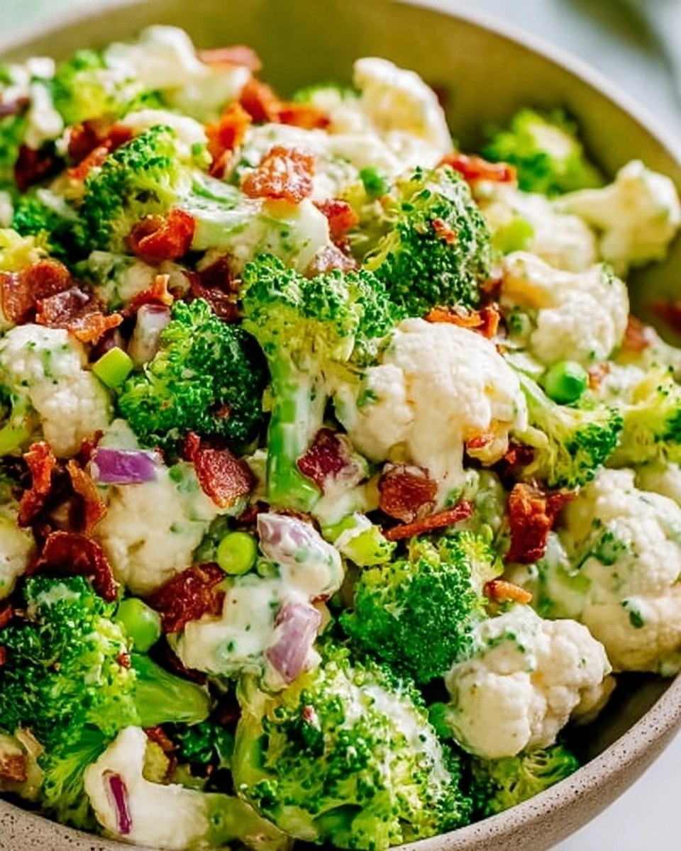 Broccoli Cauliflower Salad