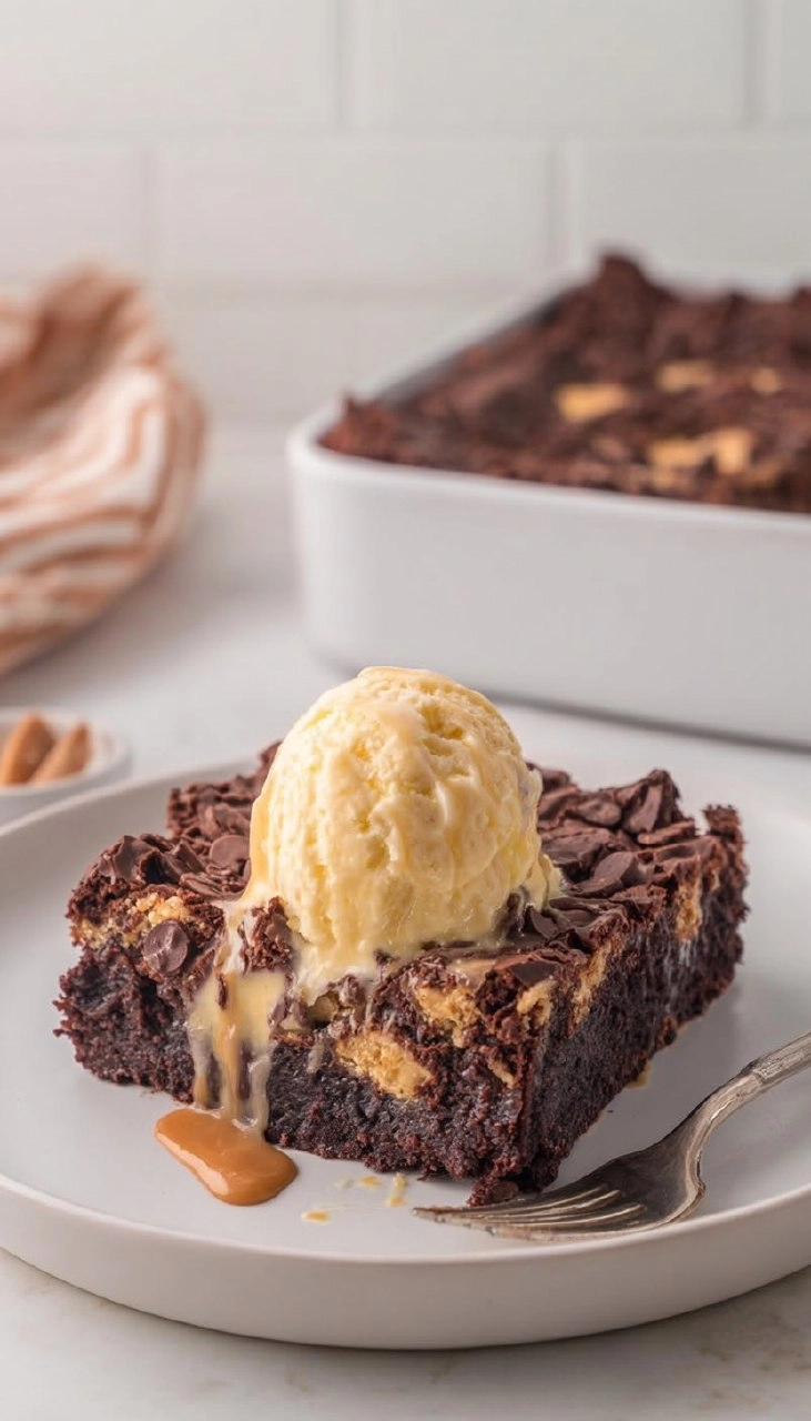 Chocolate Peanut Butter Earthquake Cake