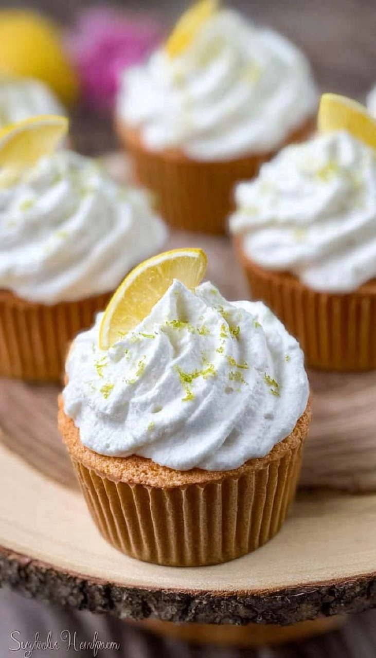 Lemon Lime Angel Food Cake Cupcakes